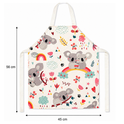 tablier enfant motif koala
enfant de 3 a 6 ans 